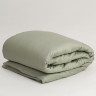 Постельное белье с простыней на резинке 180х200 GERMAN GRASS OLIVE BRILLIANT GRASS 50х70 (2шт) евро