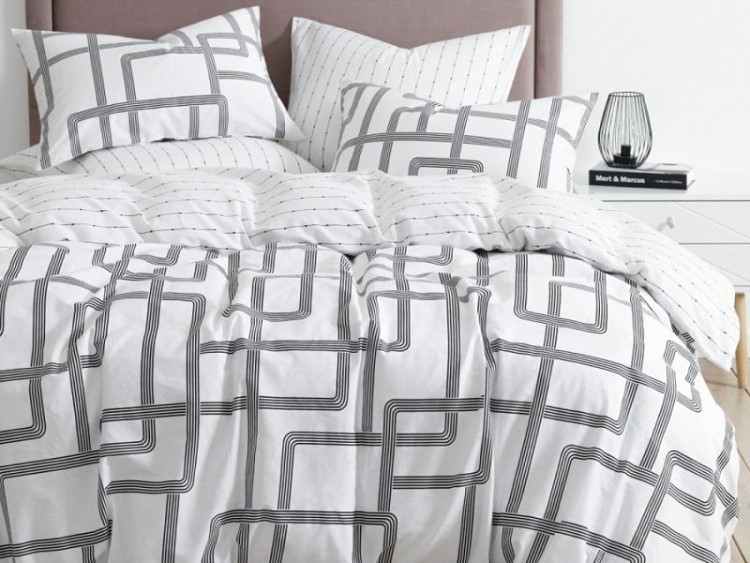 Постельное белье двухстороннее из твил-сатина SAILID BP-173-2 2-спальное