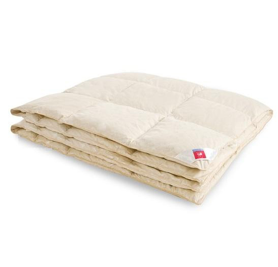 Одеяло детское пуховое кассетное Легкие Сны КАМЕЛИЯ шампань 110х140 теплое