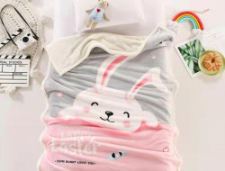 Плед детский фланелевый из микрофибры с шерпой TANGO LEONCELLO LEO-09 100х140