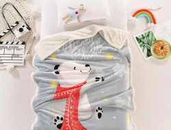 Плед детский фланелевый из микрофибры с шерпой TANGO LEONCELLO LEO-10 100х140