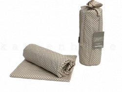 Простыня на резинке из поплина SAREV BAZAAR P939 SOREL V1 BEJ 100х200х30 с наволочкой 50х70