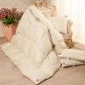 Одеяло пуховое кассетное Легкие Сны КАМЕЛИЯ шампань 200х220 теплое