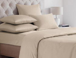 Комплект наволочек из страйп-сатина SAILID ST-6-70х70 бежевый 70х70 (2 шт)