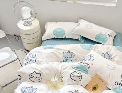 Постельное белье из твил-сатина TANGO slowlife 50х70 (2шт) 2-спальное