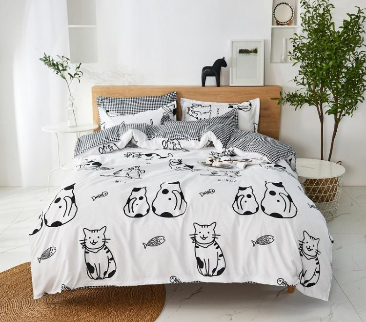 Постельное белье из микросатина TANGO DF-488-70 DREAM FLY 70х70 (2шт) 2-спальное