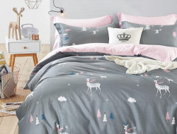 Постельное белье из сатина TANGO олени 50х70 (2шт) 2-спальное