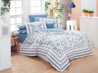 Постельное белье из поплина SAREV FANCY N193 VERONA V1-MAVI 50х70 (1шт) 1,5-спальное