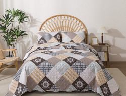 Покрывало с наволочками из полиэстера TANGO PATCHWORK PW444-100 230х250