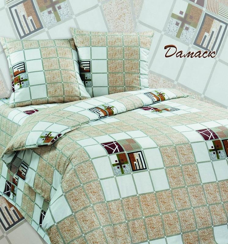 Постельное белье из поплина двухстороннее АЛЬВИТЕК ПА-ДАМАСК семейное