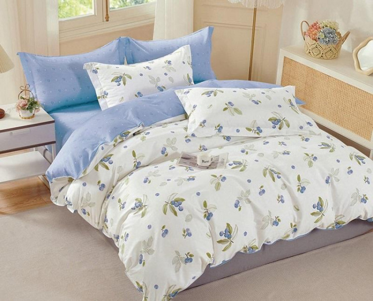 Постельное белье двухстороннее из твил-сатина SAILID BP-161-3 евро