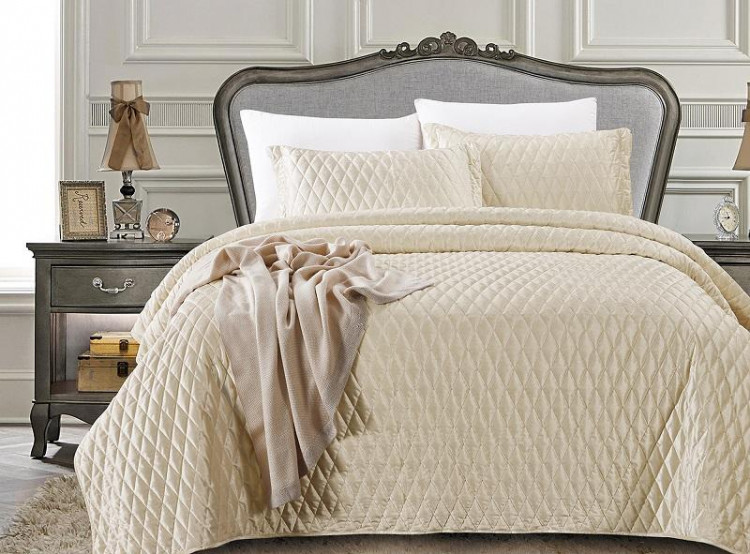 Покрывало с наволочками тонкое велюровое TANGO ARABESQUE ARA-06 240х260