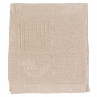 Плед детский из хлопка и акрила BELPOL BUNNY лен 110х140