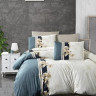 Постельное белье из ранфорса KARVEN N023 MANOLYA BLUE STONE 50х70 (2шт), 70х70 (2шт) евро