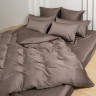 Постельное белье с простыней на резинке 160х200 GERMAN GRASS HAVANA BROWN BRILLIANT GRASS 70х70 (2шт) 1,5-спальное