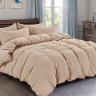 Постельное белье из жатого микросатина АЛЬВИТЕК FLUPPY SLEEP-022 бежевое 50х70 (2шт), 70х70 (2шт) семейное