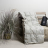 Дорожный плед пуховый GERMAN GRASS TRAVEL PLAID GRASS grey-beige 140х200