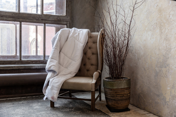 Одеяло стеганое GERMAN GRASS LINENWASH GRASS 200x200 всесезонное