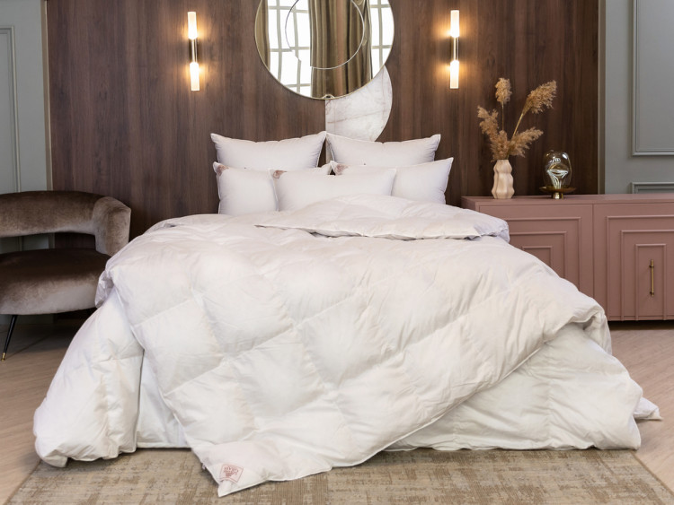 Одеяло пуховое кассетное GERMAN GRASS SILVER DOWN GRASS всесезонное Light 240х220