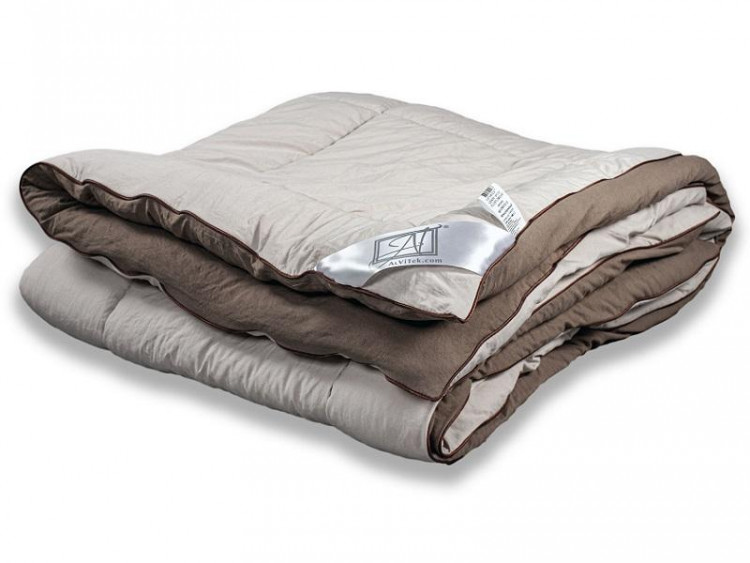 Одеяло стеганое АЛЬВИТЕК FLUFFY DREAM ОЖЛ-О-20 мокко-бежевое 172x205 легкое
