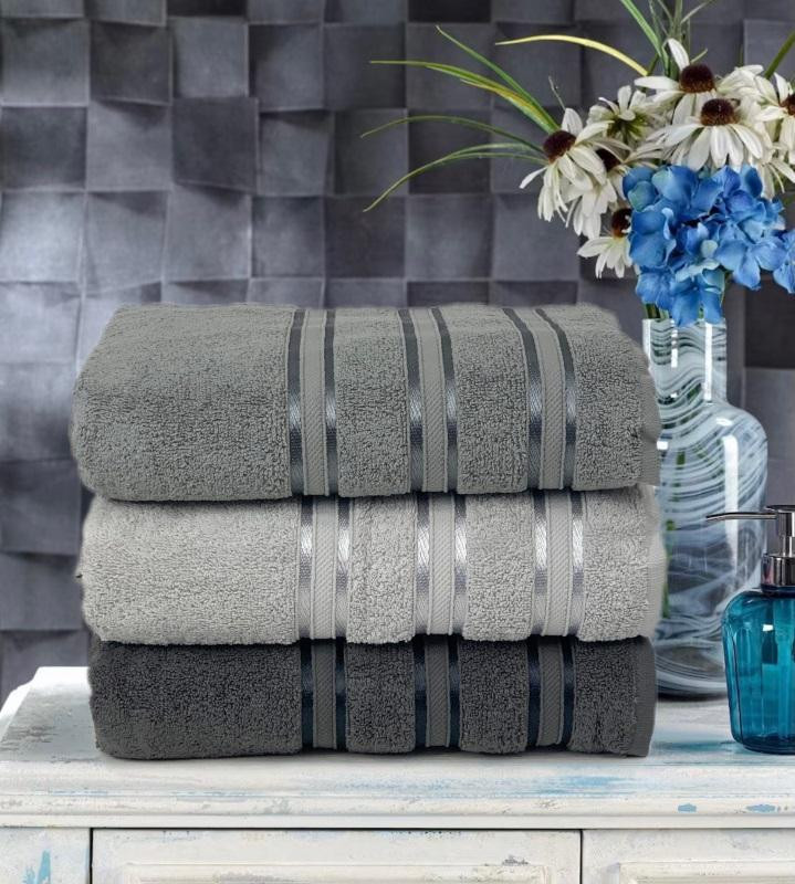 Набор полотенец махровых хлопковых KARVEN MICRO DELUX HS1011 V3 70х140 (3шт)