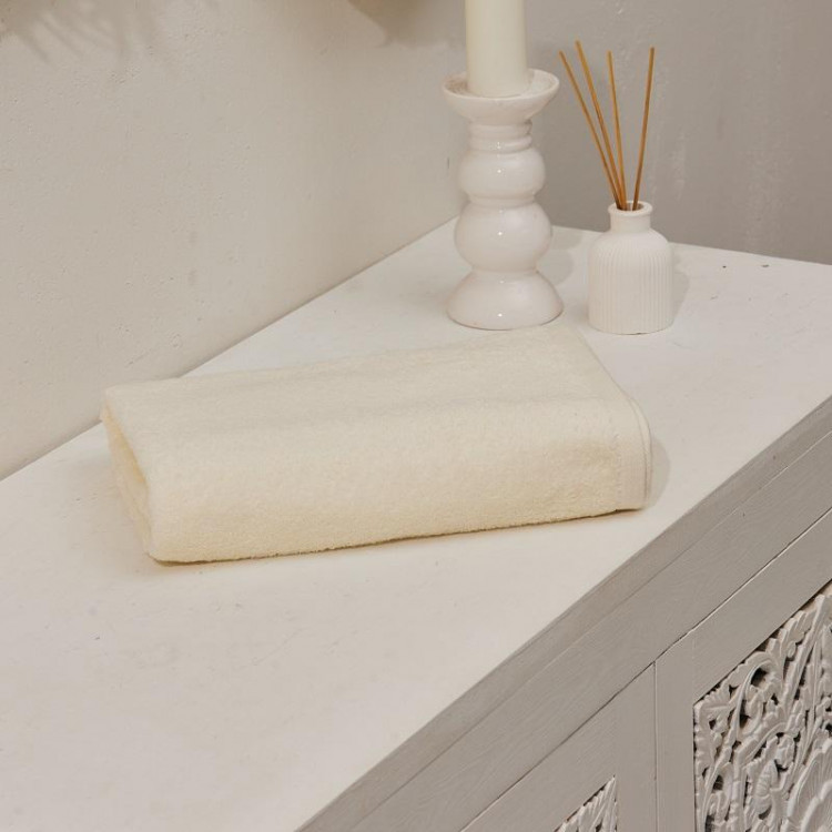 Полотенце махровое TAC COMFORT KREM кремовое 50х90