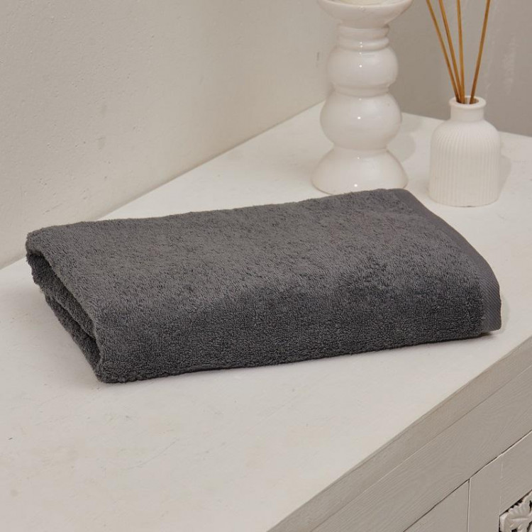 Полотенце махровое TAC COMFORT GRAY серое 50х90