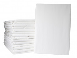 Простыня на резинке из сатина люкс ASABELLA 595-P 200х200х30 белая