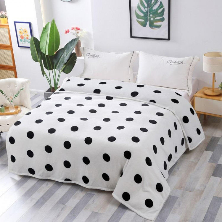 Плед из микрофибры TANGO ФЛАНЕЛЬ ГОРОХ 150х200