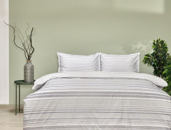 Постельное белье из ранфорса TAC RANFORCE CHAIN серое евро