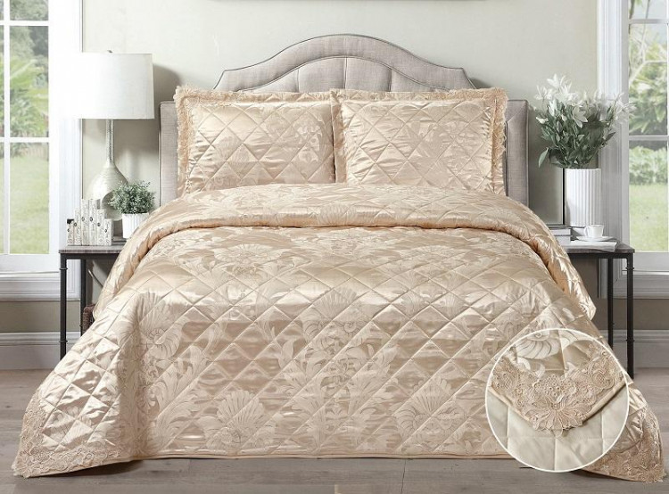 Покрывало с наволочками тонкое жаккардовое TANGO ARISTON ARI-19 240х260