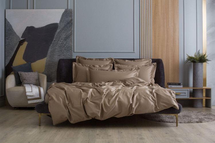 Пододеяльник из египетского хлопка GERMAN GRASS Caramel Beige Allure Grass 140х205