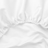 Постельное белье из египетского хлопка с простыней на резинке 160х200 GERMAN GRASS Alpine White Allure Grass семейное