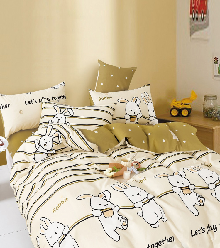 Постельное белье из твил-сатина TANGO rabbit 50х70 (2шт), 70х70 (2шт) евро