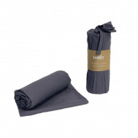 Простыня на резинке из ранфорса SAREV P953 V78 ANTRASIT 200х200х35 с наволочками 50х70 (2шт)