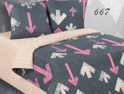 Постельное белье из поплина двухстороннее АЛЬВИТЕК ПА-667 семейное