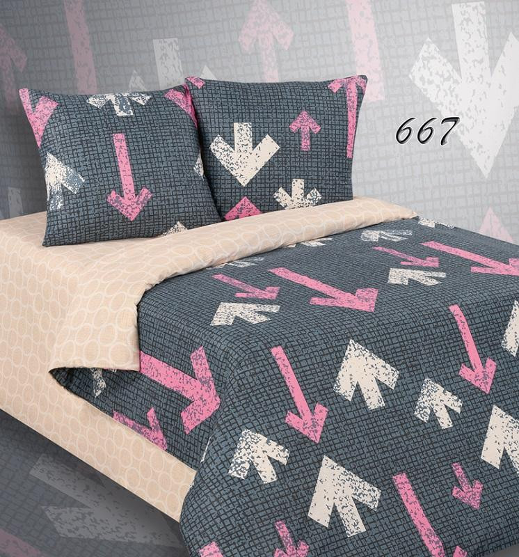 Постельное белье из поплина двухстороннее АЛЬВИТЕК ПА-667 семейное