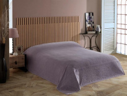 Плед из хлопка махровый KARVEN P959 ROSE V10 лиловый 220х240