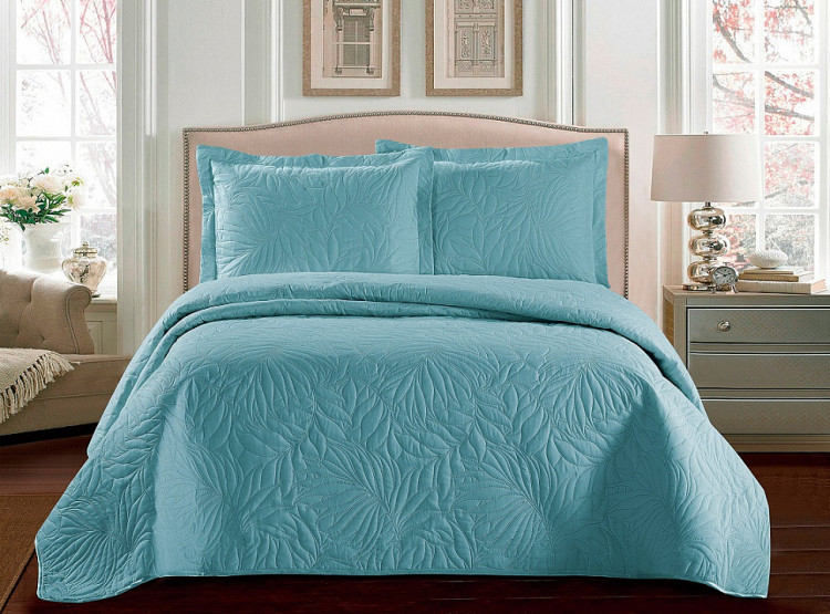 Покрывало тонкое из микрофибры TANGO TRM MARRAKECH голубое 240х240