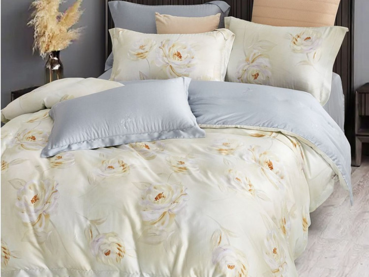 Постельное белье из тенсела люкс ASABELLA Гурманика 50х70 (2шт) и 70х70 (2шт) семейное