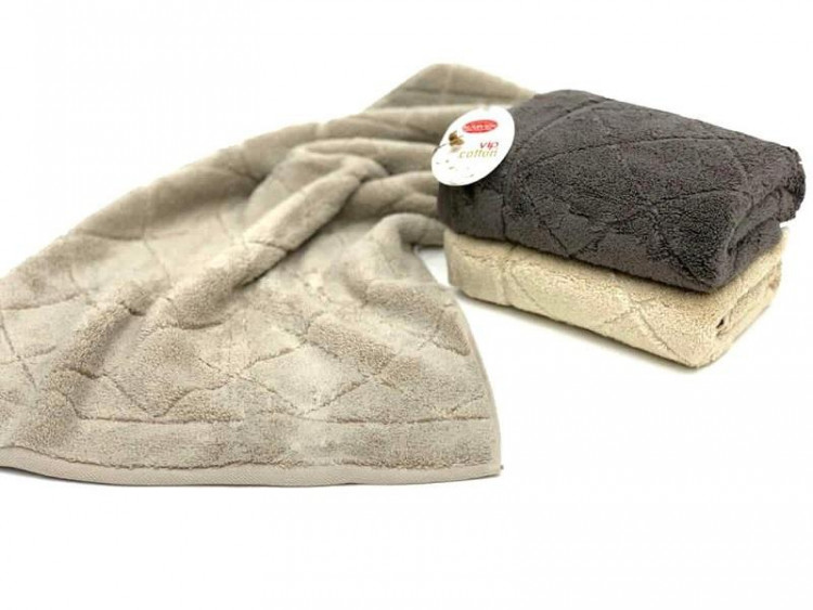 Набор полотенец махровых хлопковых KARVEN MICRO COTTON PREMIUM HS966 EVA-2 50х90 (3шт)