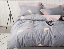 Постельное белье двухстороннее из твил-сатина SAILID BP-108-3 евро