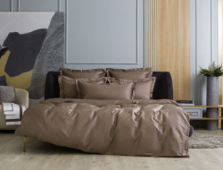 Постельное белье из египетского хлопка с простыней на резинке 180х200 GERMAN GRASS Brownie Allure Grass семейное