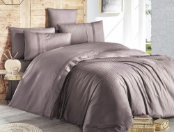 Постельное белье из DELUXE ранфорса KARVEN N028 GALA LEYLAK 50х70 (2шт) 1,5-спальное