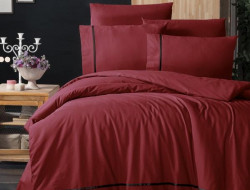 Постельное белье из DELUXE ранфорса KARVEN N030 ALISA RED 50х70 (2шт), 70х70 (2шт) семейное