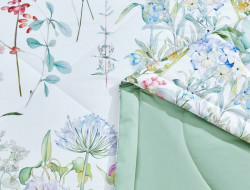 Постельное белье с летним одеялом из египетского хлопка Premium ASABELLA 1380-OMP 50х70 (2шт) евро