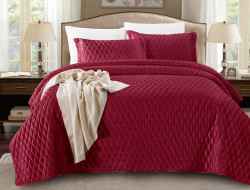 Покрывало с наволочками тонкое велюровое TANGO ARABESQUE ARA-14 240х260