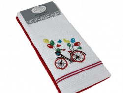 Набор кухонных полотенец хлопковых KARVEN HM770 ASKILI MUTFAK kirmizi-beyaz V3 40х60 (2шт)