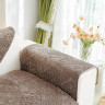 Накидка на подлокотники из велюра TANGO SOFA темно-коричневая 70x90 (1шт)