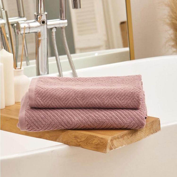 Полотенце махровое TAC VENTURA LAVENDER лавандовое 50х90